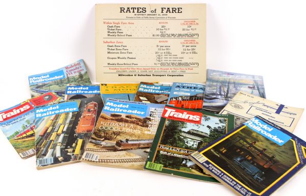 1970s-80s Model Train Publication & Memorabilia Collection - Lot of 75+