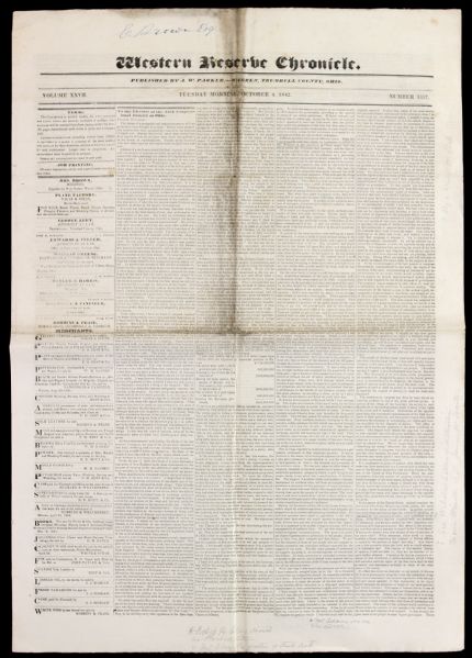 1842-1897 Lot of Three Boxing Newspapers Corbett FitzSimmons Ohio New York London
