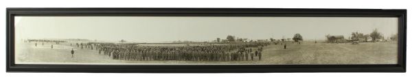 1917 (October) WW1 Army 85th Division Field Meet at Camp Custer Battle Creek, MI 7" x 61" Framed Panoramic Photo