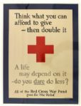 1917 WW1 Red Cross War Fund 20" x 27" Poster 