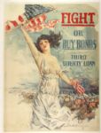 1917 WW1 Fight Or Buy Bonds Third Liberty Loan 30" x 40" Poster 