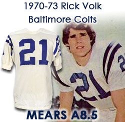 1970-73 Rick Volk Baltimore Colts Road Jersey (Era of Super Bowl V victory) MEARS A8.5 "From the Super Bowl V Era"