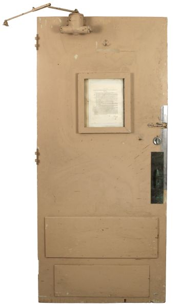 1953-2000 Milwaukee Brewers County Stadium Visitors Locker Room Door Used For Decades On End