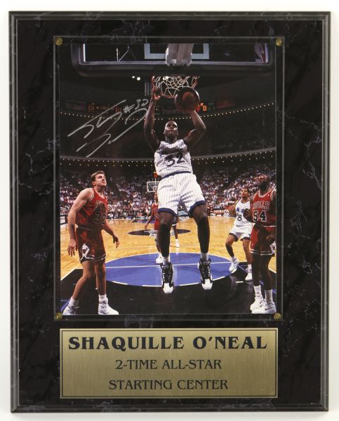 1992-96 circa Shaquille O Neal Orlando Magic Signed 8" x 10" Photo Framed (JSA)