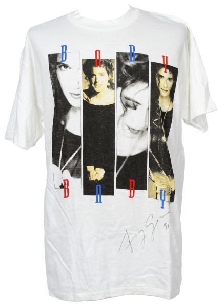 1991 Amy Grant Grammy Award Winner Signed Baby Baby Tour T Shirt (JSA)