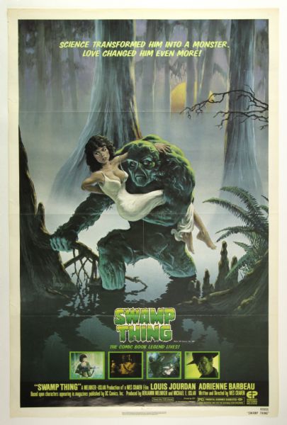 1982 Swamp Thing Original 27" x 41" One Sheet Movie Poster