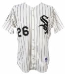 1995 Brian Keyser Chicago White Sox Game Worn Home Jersey (MEARS LOA)