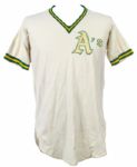1970s circa Oakland Athletics Organizational Jersey (MEARS LOA)
