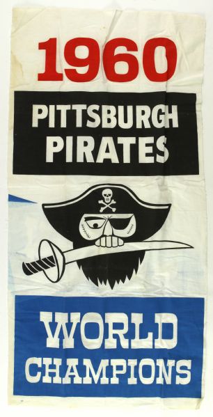1960 Pittsburgh Pirates World Series Champions 17" x 35" Flag