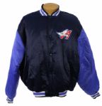 1998 George Hendrick Anaheim Angels Signed Game Worn Lined Satin Jacket (MEARS LOA/JSA)