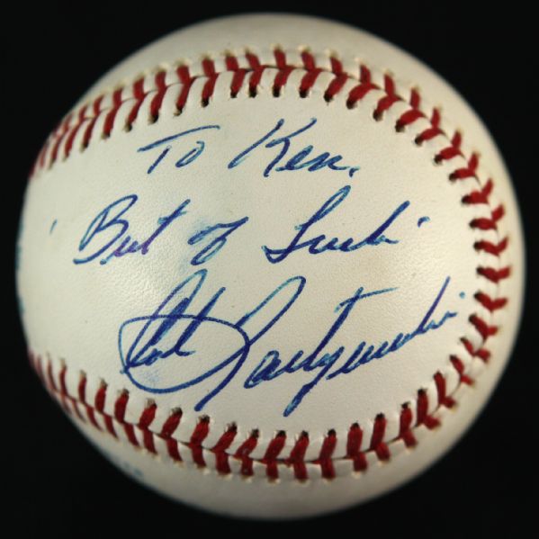 1974-84 Carl Yastrzemski Boston Red Sox Signed OAL MacPhail Baseball (JSA)