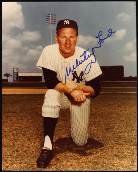 1950, 53-67 Whitey Ford New York Yankees Signed 8" x 10" Photo (JSA)