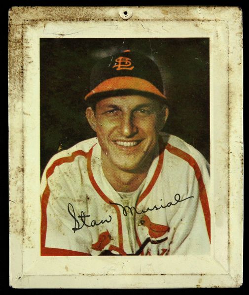 1952 Stan Musial St. Louis Cardinals 5" x 6" Tin Wheaties Tray