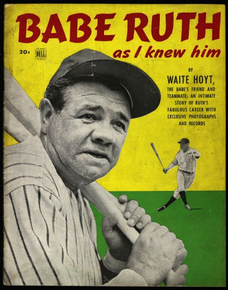 1949 Babe Ruth As I Knew Him by Waite Hoyt Dell Magazine New York Yankees