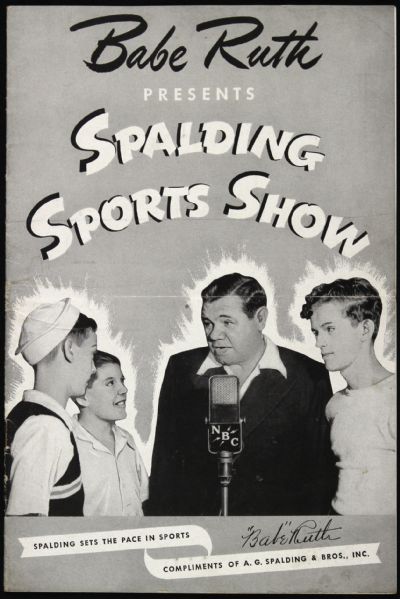 1944 Babe Ruth Presents Spalding Sports Show Program 