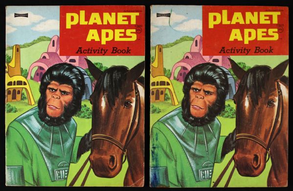 1975 Planet of The Apes Activity Books - Lot of 2