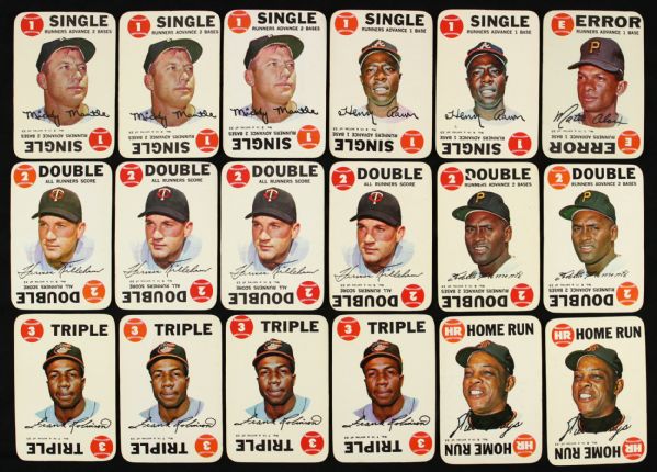 1968 Topps Game Baseball Card Collection w/ Mickey Mantle Hank Aaron Roberto Clemente - (Lot of 47)