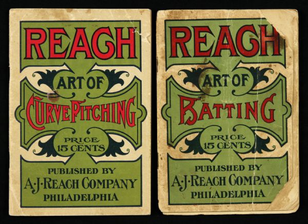 1913 Reach Art of Batting Curve Pitching Books (Lot of 2)