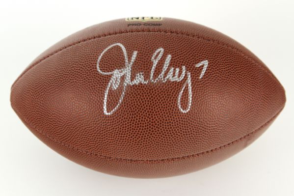 2000s John Elway Denver Broncos Signed Football (JSA)