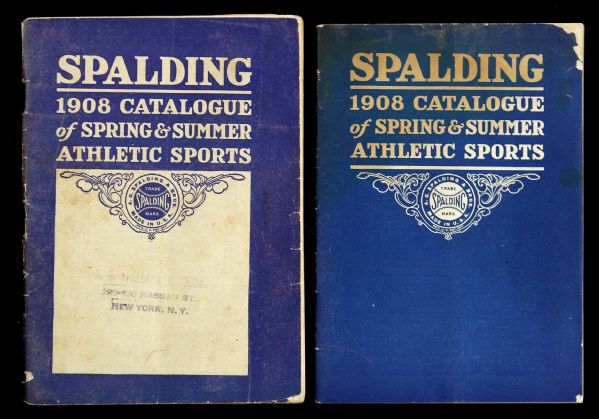 1908 Spalding 4 5/8" x 6 1/2" Spring and Summer Catalogues (Lot of 2)