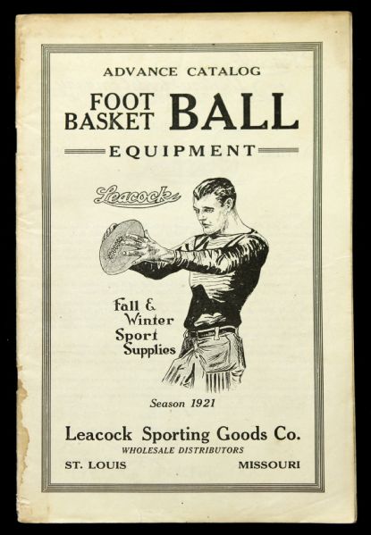 1921 Leacocks 6" x 9" Sporting Goods Catalog 