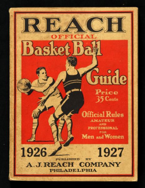 1926-27 Reach 5 1/8" x 6 3/4" Official Basketball Guide