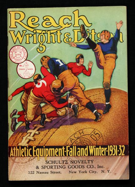 1931-32 Reach Wright and Ditson 5 1/2" x 8" Fall and Winter Sporting Goods Catalogue 