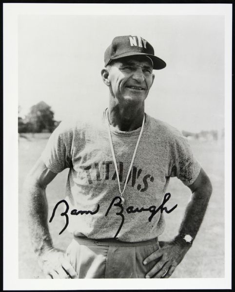 1960-61 Sammy Baugh New York Titans Signed 8" x 10" B/W Photo (JSA)