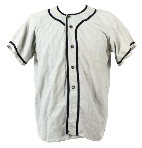 1940s-50s Leo Hoye Liquors Game Worn Flannel Baseball Jersey 