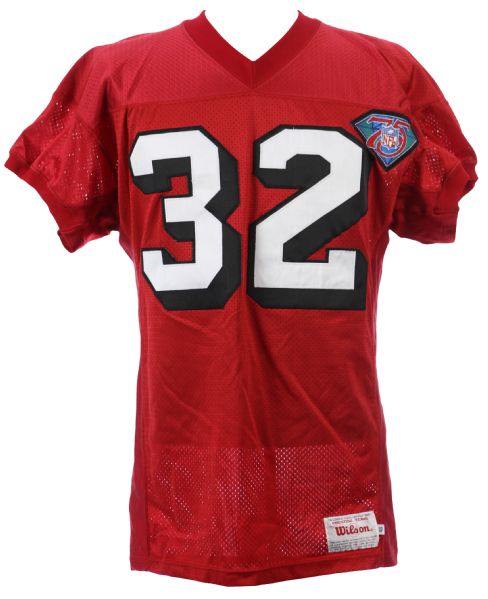 1994 Ricky Watters San Francisco 49ers Game Worn Home Jersey w/ NFL 75th Anniversary Patch (MEARS LOA)