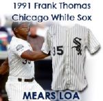 1991 Frank Thomas Chicago White Sox Signed Game Worn Home Jersey (MEARS LOA)