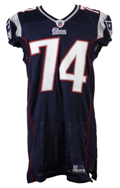 2010 Kyle Love New England Patriots Game Worn Home Jersey (MEARS LOA)