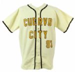 1993 circa Eddie Feigner The King & His Court Game Worn Cuervo City Jersey (MEARS LOA)