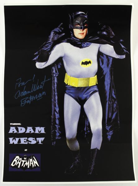 2000s Adam West Batman Signed 13" x 19" Photo (JSA)