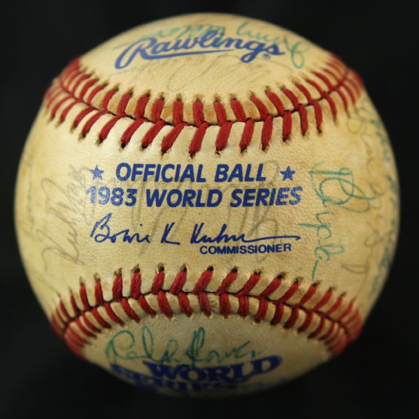 1983 Baltimore Orioles Signed World Series Kuhn Baseball w/ 33 Signatures (JSA)