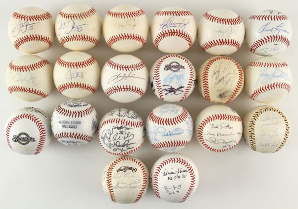1980s-2000s Signed Baseball Photo & Card Collection - Lot of 36  w/ Ken Griffey Jr., Cal Ripken Jr., Roger Clemens & More (MEARS LOA)