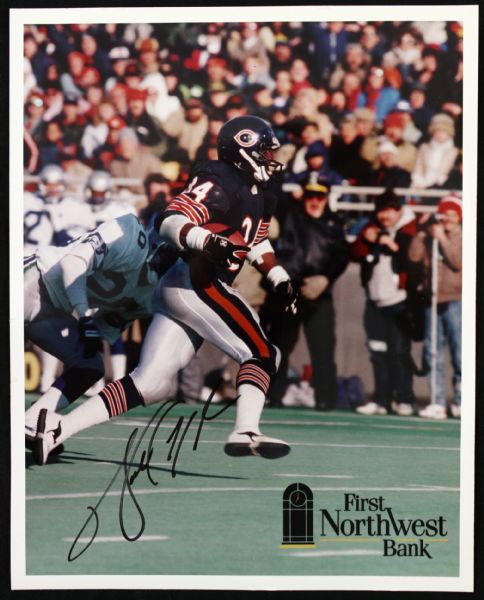 1980s Walter Payton Chicago Bears Signed 8" x 10" Photo (JSA)