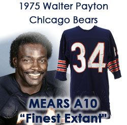 1975 Walter Payton Chicago Bears Unrepaired Game Worn Jersey - "Earliest/Finest Extant!" From the Collection of “Chicken” Willie Thompson (MEARS A10)