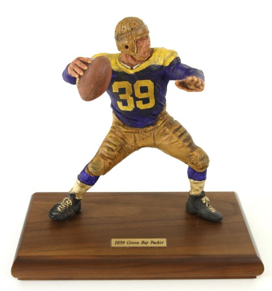 1939 Green Bay Packer Limited Edition Artist Proof Figure w/ Certificate Signed by Artist Fred Kail
