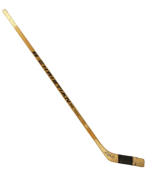 1970s-80s Phil Esposito Boston Bruins New York Rangers Signed Game Used Hockey Stick (MEARS LOA/JSA)