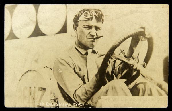1909 Benz Race Car Driver Postcard Addressed to Fred T Bailey