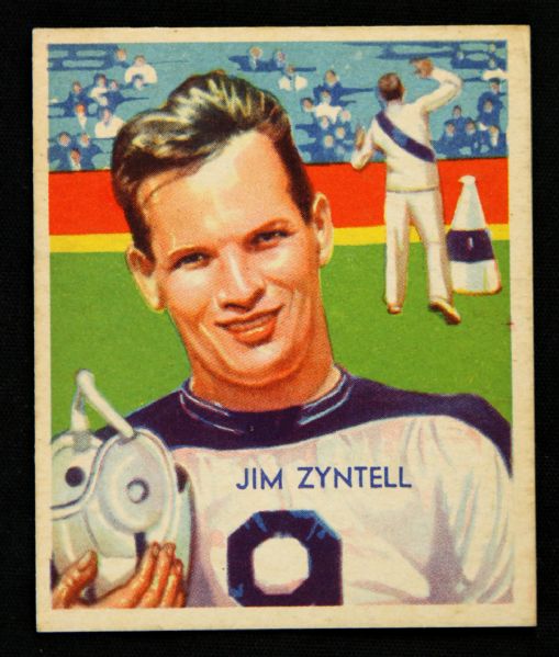 1935 Jim Zyntell Philadelphia Eagles National Chicle #8 Trading Card