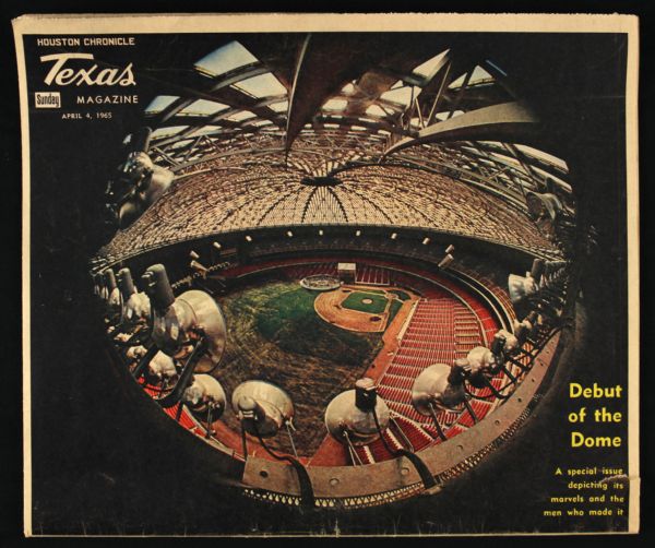 1965 Houston Chronicle Texas Magazine Previewing Debut of Houston Astrodome