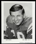 1970s Johnny Unitas Baltimore Colts Compliments of Hills Department Store 8x10 B&W Promotional Photo