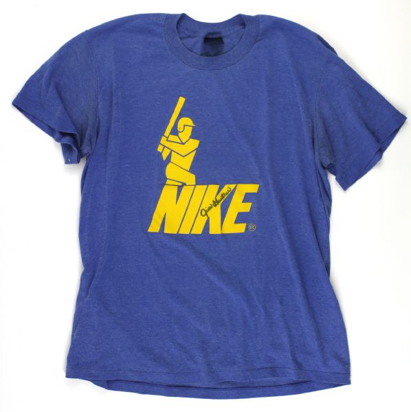 1980s Jim Gantner Milwaukee Brewers Signed Nike Undershirt (MEARS LOA/JSA)