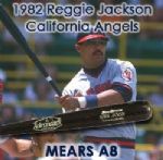 1982 Reggie Jackson California Angels Signed Adirondack Professional Model Game Used Bat (MEARS A8/Full JSA)