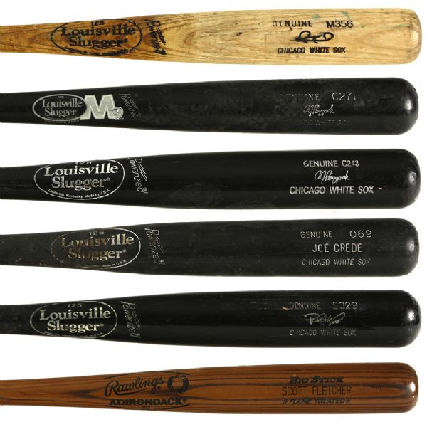 1980s-2000s Chicago White Sox Game Used Bat & Signed Catchers Mask Collection - Lot of 7 w/ A.J. Pierzynski, Paul Konerko & More (MEARS LOA/JSA)