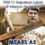 1905-11 Napoleon Lajoie Cleveland Naps J.F. Hillerich & Son Louisville Slugger Professional Model Decal Bat (MEARS A5)