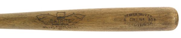 1920s Eddie Collins Philadelphia Ahtletics Hanna Batrite Professional Model Beaver Driver Bat (MEARS LOA)