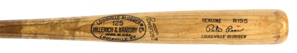 1977-79 Pete Rose Reds/Phillies Signed H&B Louisville Slugger Professional Model Game Used Bat (MEARS A10/PSA GU 10/JSA)